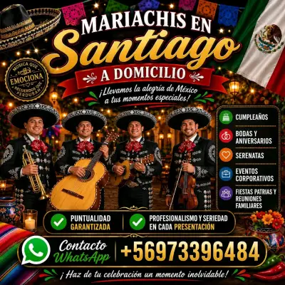 Mariachis a domicilio en Santiago para eventos - miniatura 1