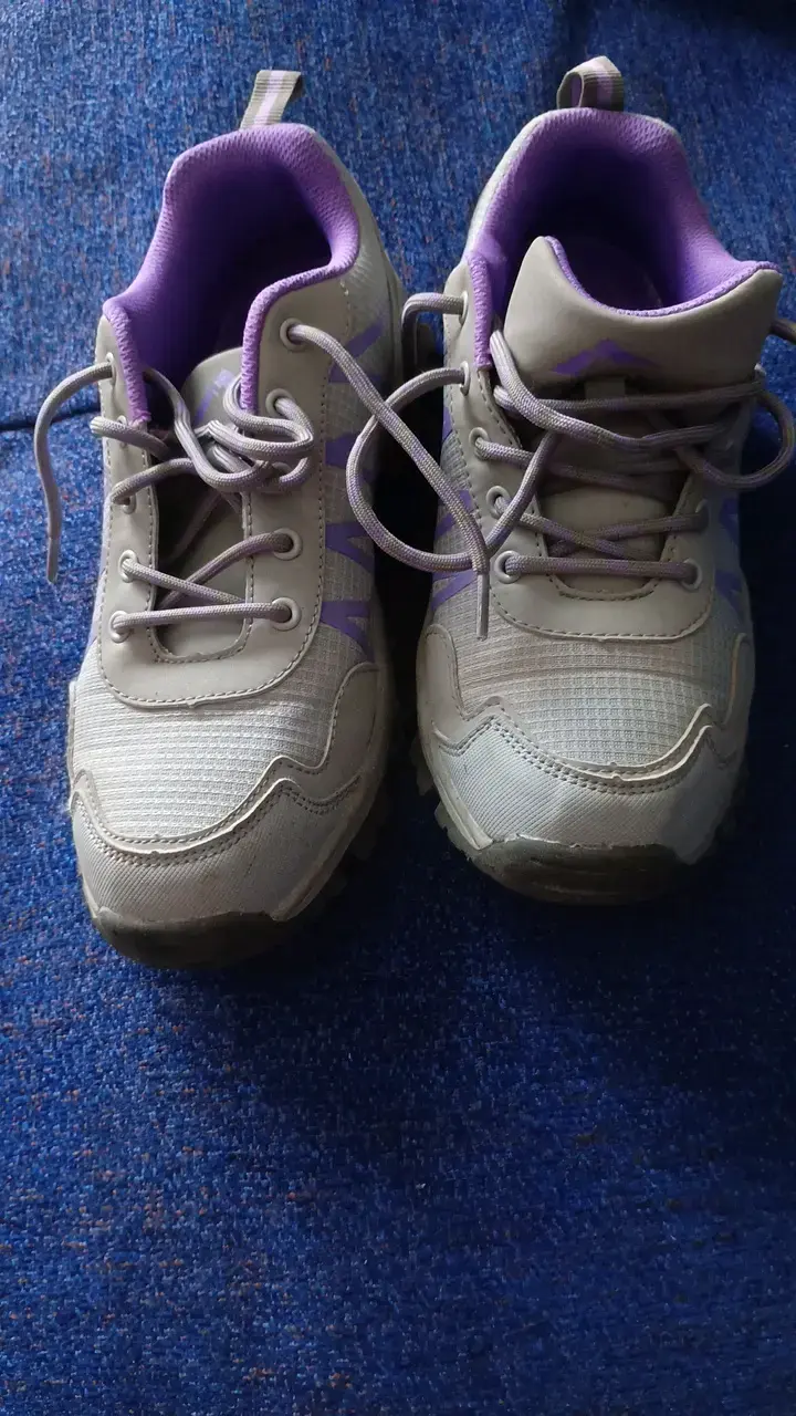 Zapatillas de trekking Alpina gris y morado - 2