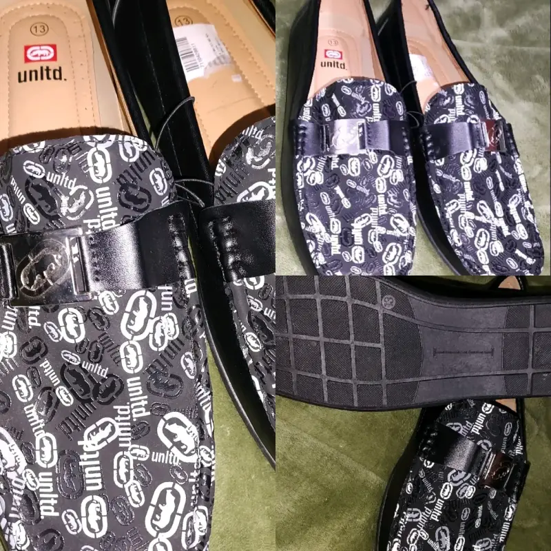 Mocasines de cuero negro Unltd para hombre