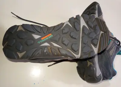 Zapatillas #38,senderismo Merrell gris y turquesa - miniatura 5