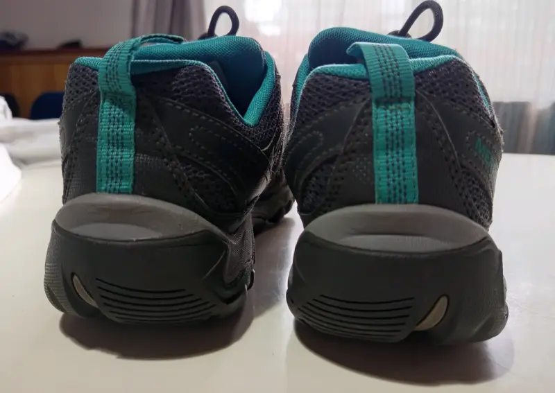 Zapatillas #38,senderismo Merrell gris y turquesa - 6