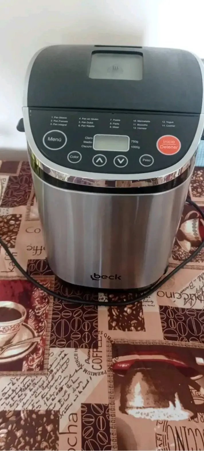 Máquina de pan Beck con múltiples funciones