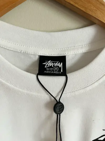 Polera blanca Stussy - miniatura 3