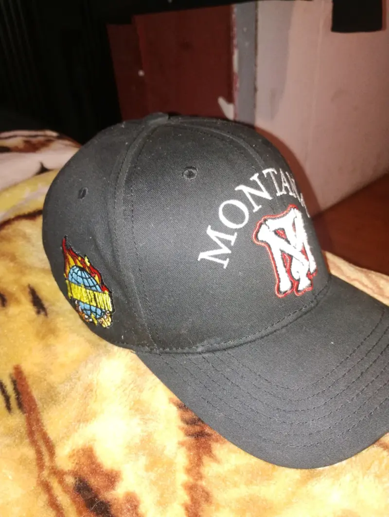 Gorra negra Tony Montana bordada - 2