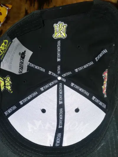 Gorra negra Tony Montana bordada - miniatura 3