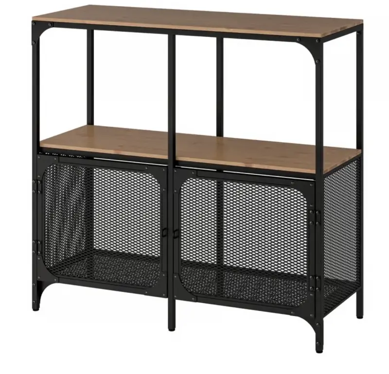 Estante IKEA nuevo de metal y madera - 2