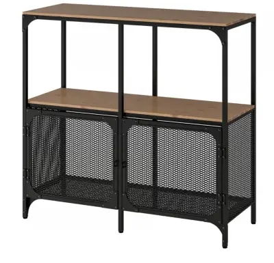 Estante IKEA nuevo de metal y madera - miniatura 2