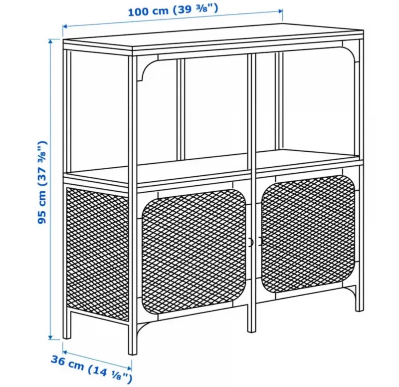 Estante IKEA nuevo de metal y madera - 3