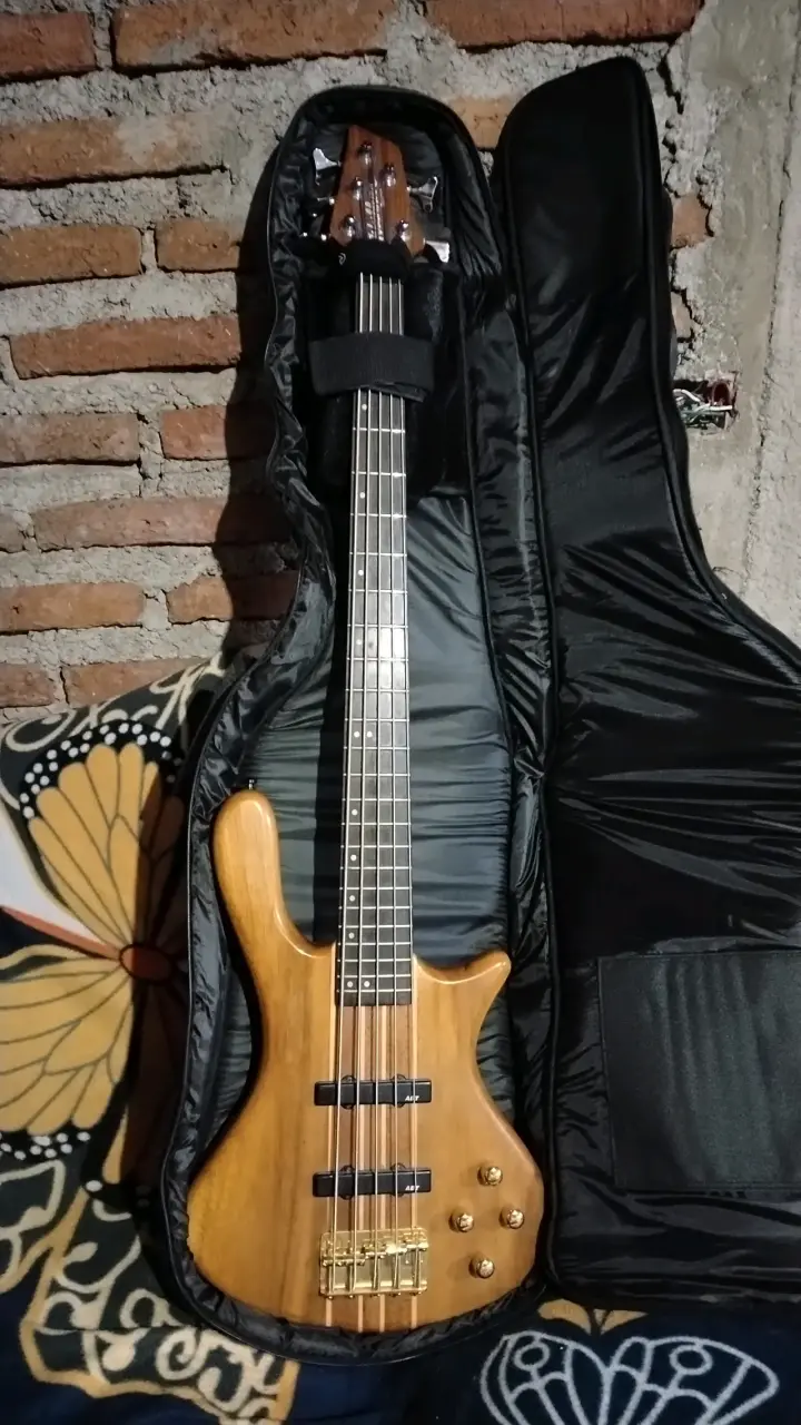 Bajo eléctrico de 5 cuerdas con amplificador Behringer - 1