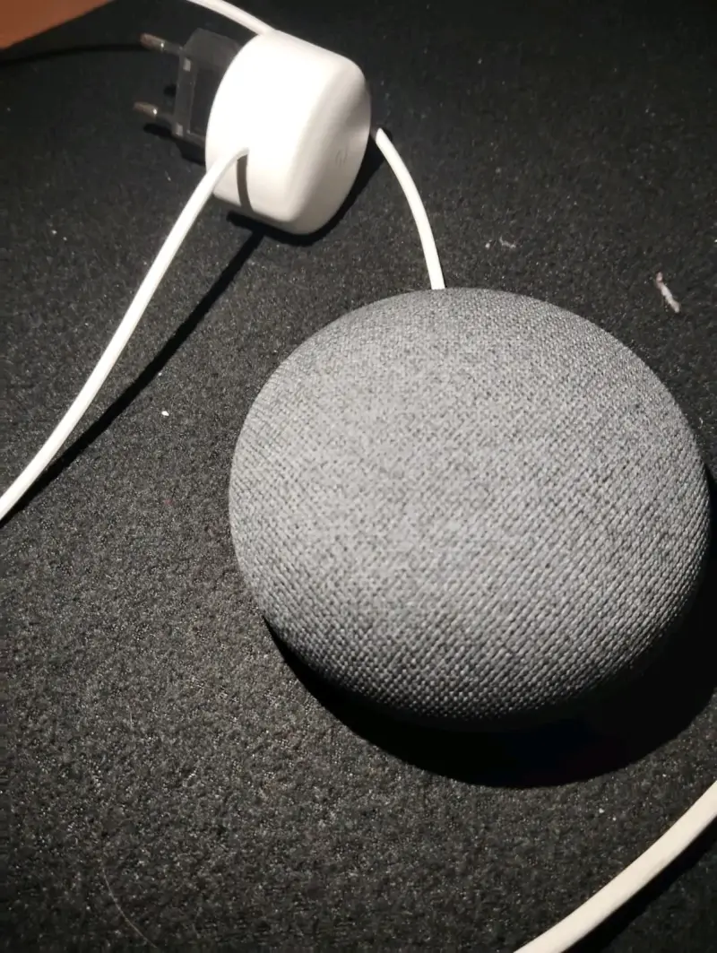 Altavoz inteligente Google gris