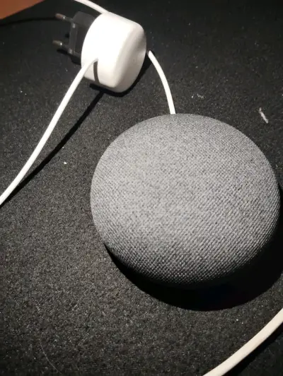Altavoz inteligente Google gris - miniatura 1