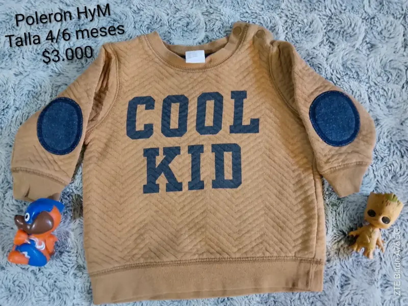 Polerón H&M para bebé 4-6 meses Cool Kid