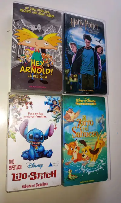 Colección (4)Películas VHS Hey Arnold, Harry Pot - miniatura 4