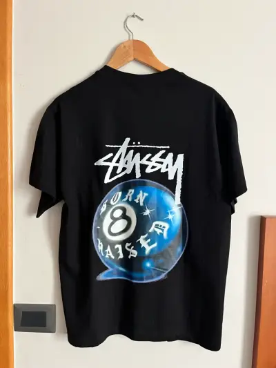 Polera negra Stussy - miniatura 2