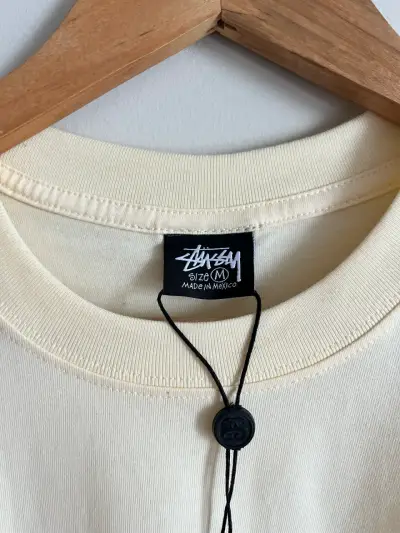 Polera Stussy beige - miniatura 3