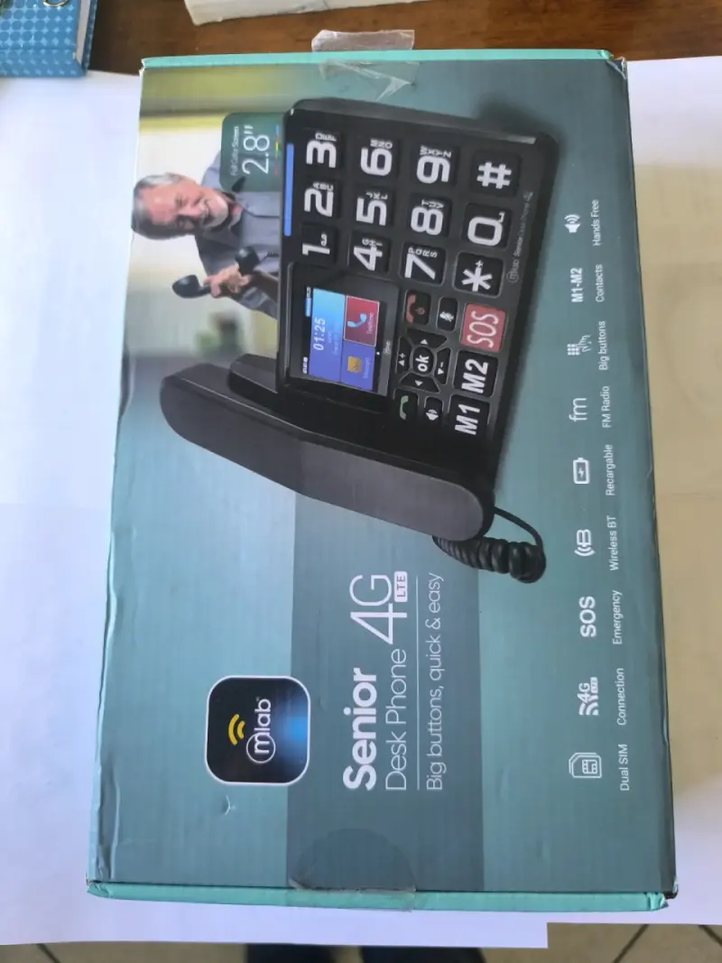 Teléfono Inalámbrico Senior 4G con Botones Grandes - 1