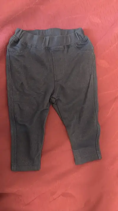 Pantalones calza  de bebé grisazul oscuro - miniatura 1