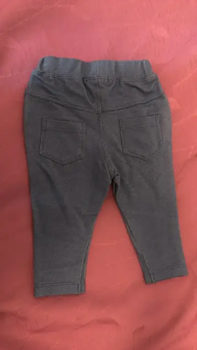 Pantalones calza  de bebé grisazul oscuro - miniatura 2