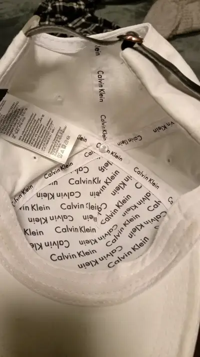 Gorra blanca Calvin Klein unisex - miniatura 2