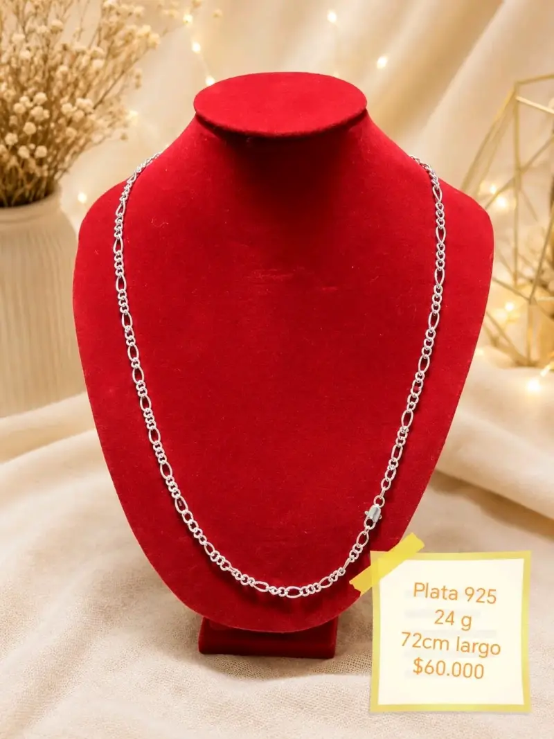 Cadena de plata 925 de 72 cm