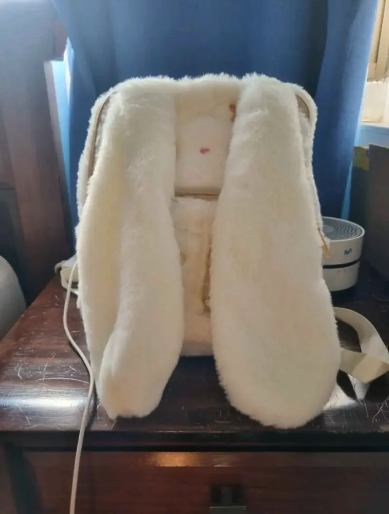 Mochila de felpa con diseño de conejo 25cm - 2