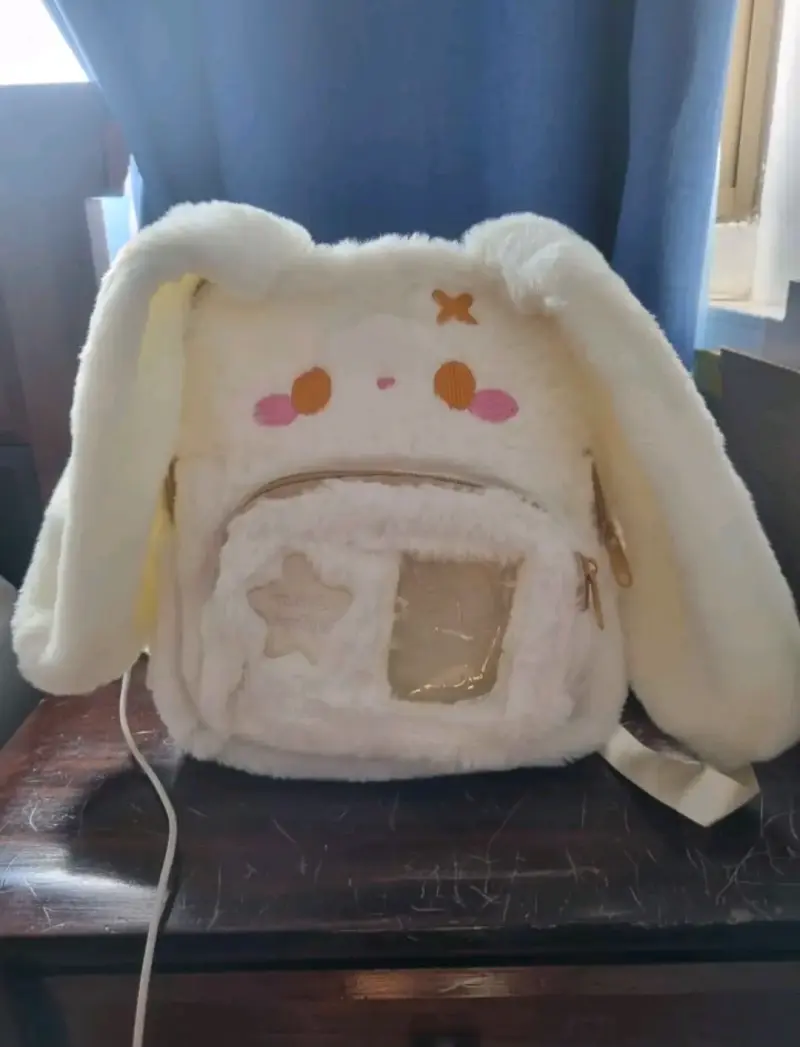 Mochila de felpa con diseño de conejo 25cm - 3