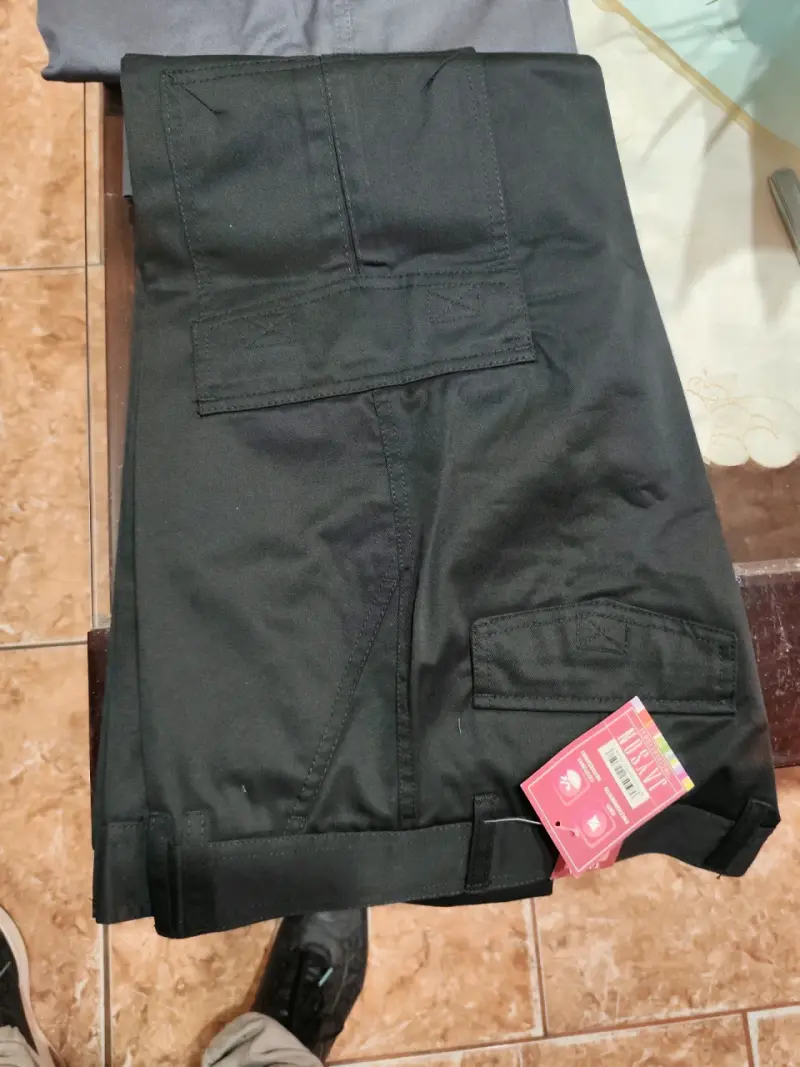Pantalones cargo de trabajo en gris y negro - 2