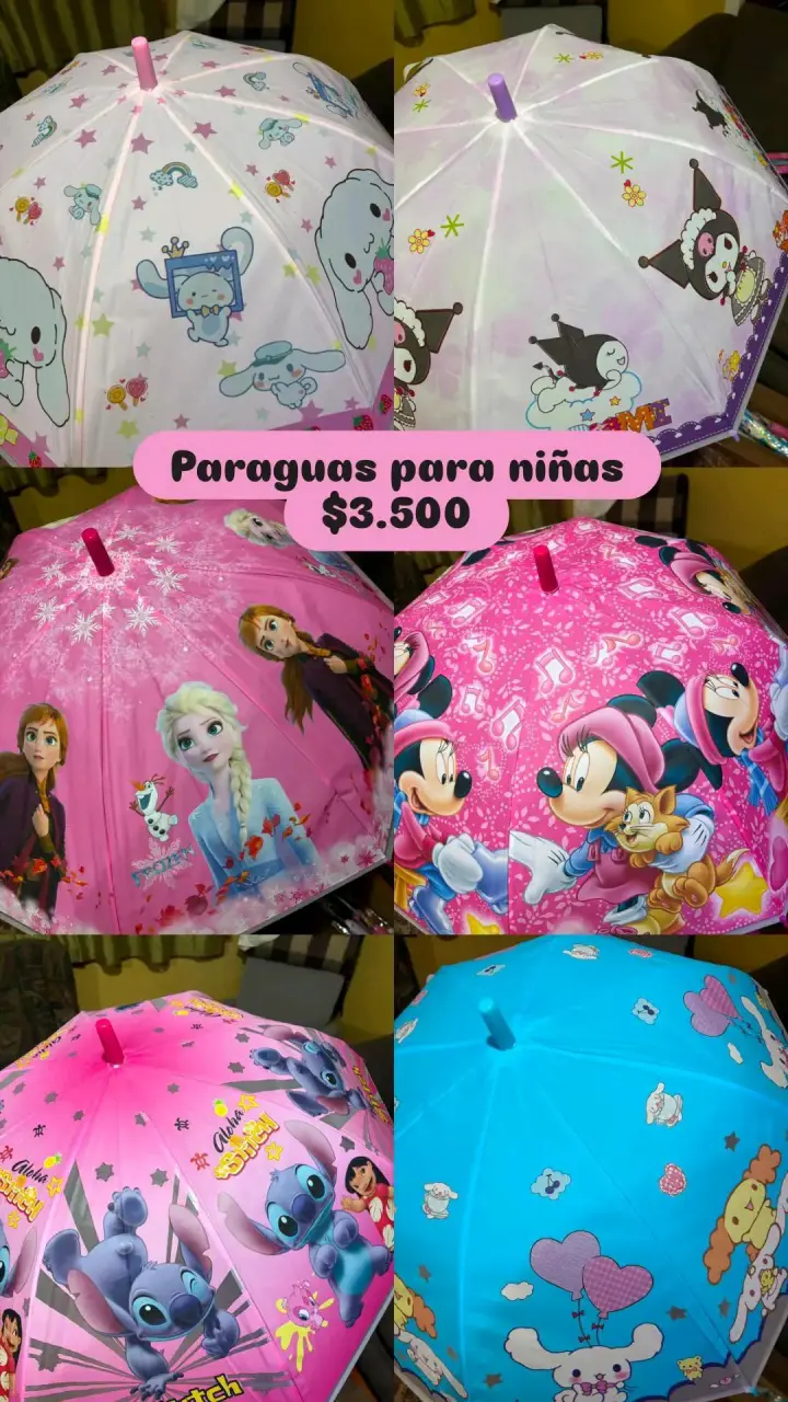 Paraguas infantiles con personajes animados - 1
