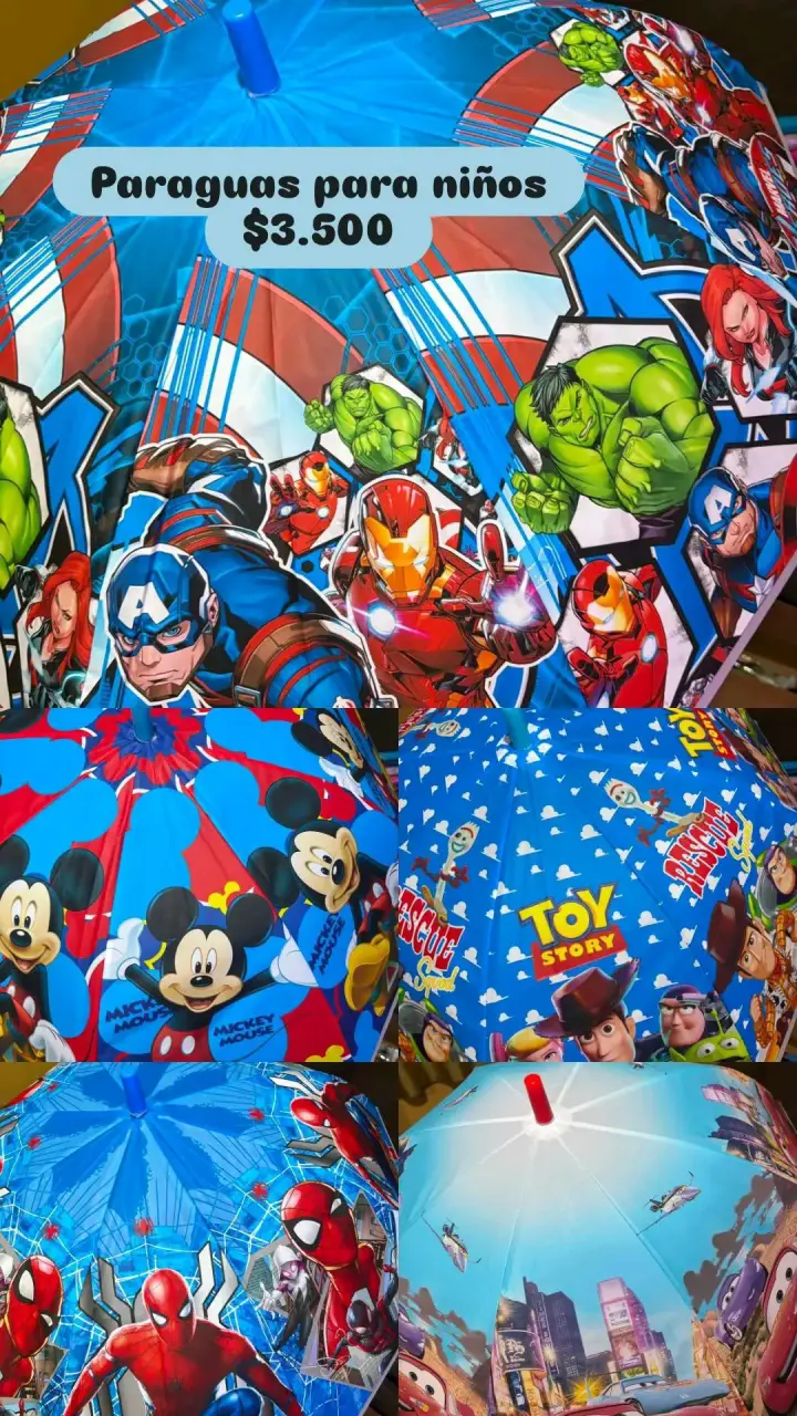Paraguas infantiles con personajes animados - 2