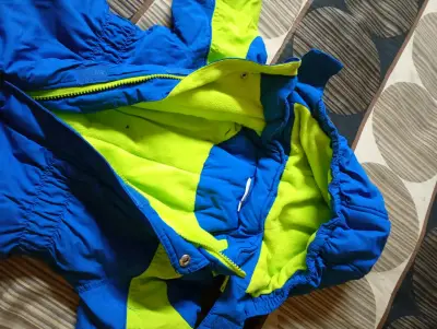 Enterito de nieve infantil azul y verde - miniatura 3