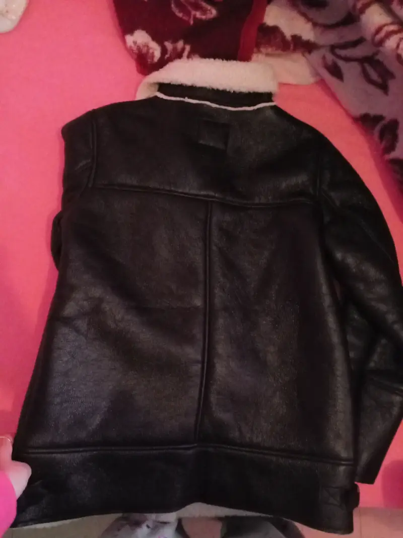 Chaqueta de cuero sintético con chiporro - 2