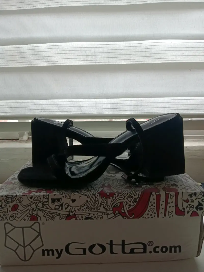 Sandalias de Tacón Negro MyGotta Elegantes - 1