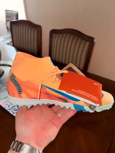 Zapatillas de fútbol Nike Mercurial naranja - miniatura 3