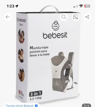 Fular o porta bebé Bebesit + caja - miniatura 2