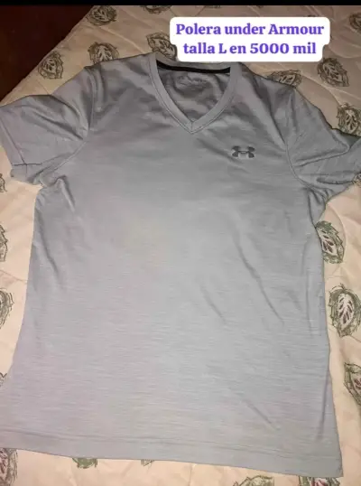 Polera Nike gris de mujer talla L - miniatura 2