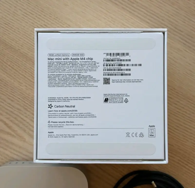 Mac Mini con chip Apple M4 y SSD 256GB - 4