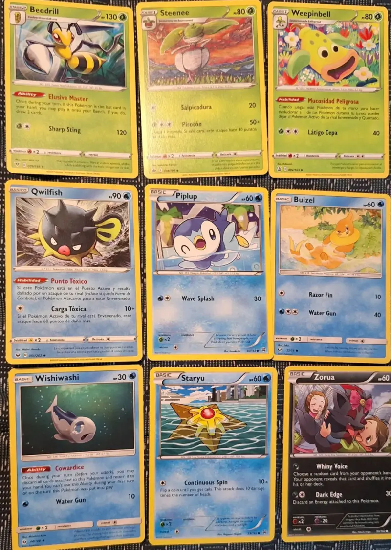 Lote de Cartas Pokémon Variadas - 3