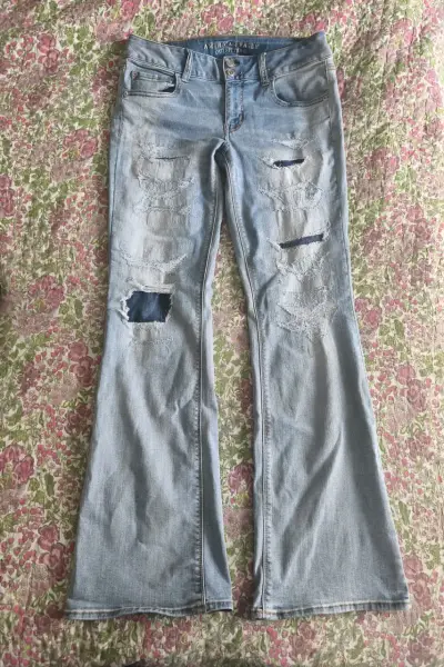 Jeans American Eagle desgastados para mujer - miniatura 5