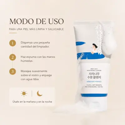 Limpiador facial hidratante Round Lab 150ml - miniatura 5