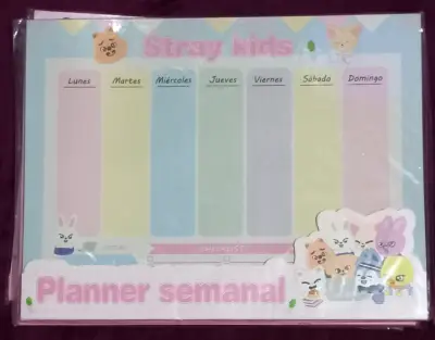 Set de planners semanales Stray Kids y BT21 - miniatura 1