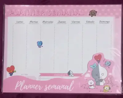 Set de planners semanales Stray Kids y BT21 - miniatura 2