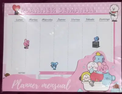 Set de planners semanales Stray Kids y BT21 - miniatura 3