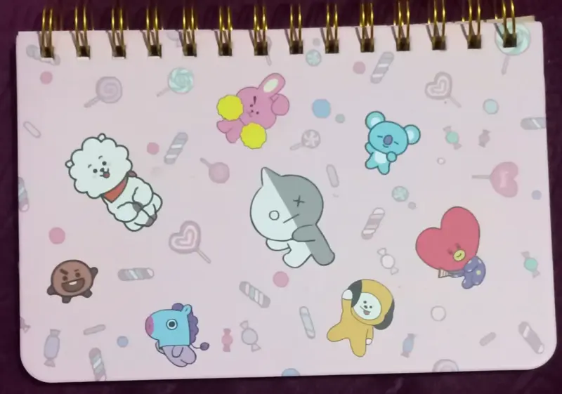 Cuaderno planner semanal BT21