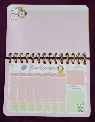 Cuaderno planner semanal BT21 - miniatura 4