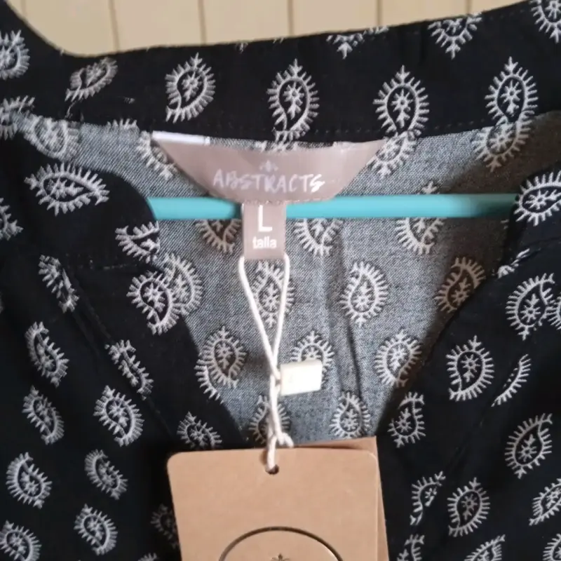 Blusa estampada de viscosa Abstracts - 4