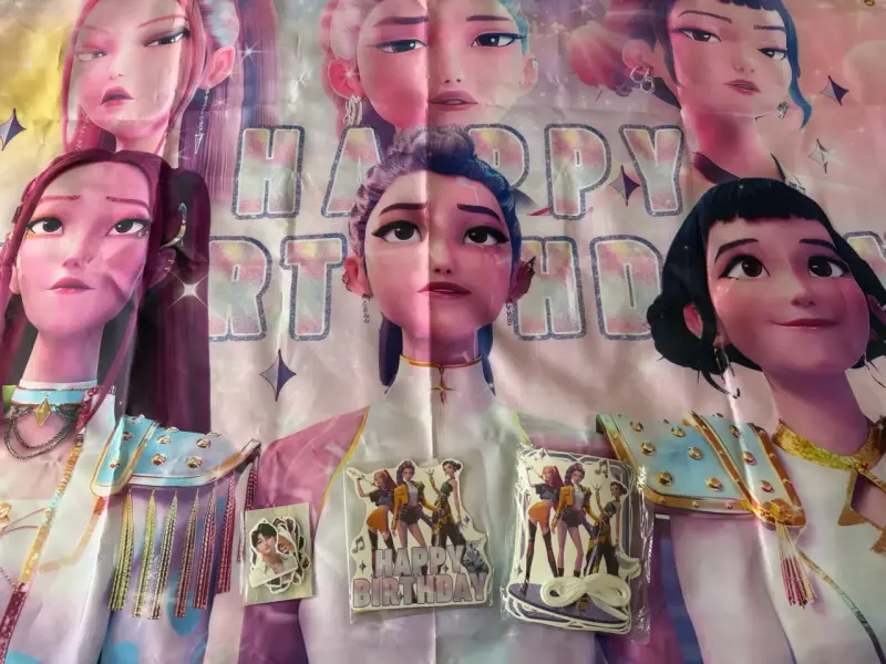 Decoración de Cumpleaños Guerreras K-Pop - 5
