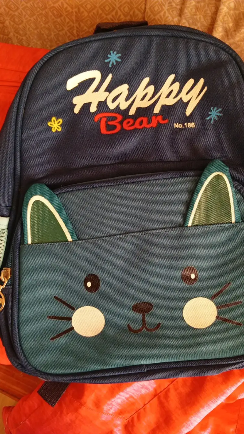 Mochila infantil Happy Bear con diseño de gato - 2