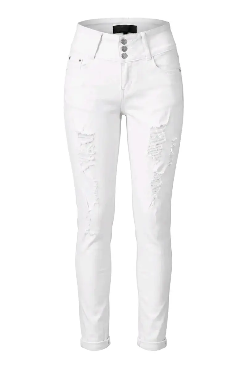 Jeans Estilo Tiro Alto (JeJe Jeans) Talla S - 1