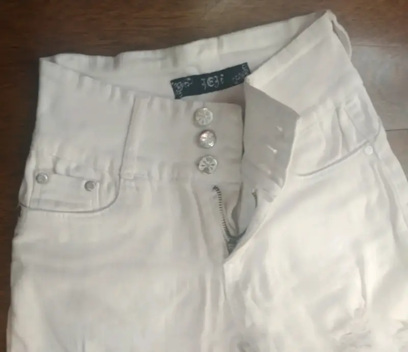 Jeans Estilo Tiro Alto (JeJe Jeans) Talla S - 4