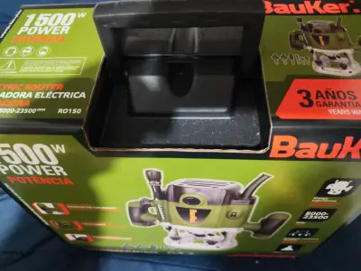 Fresadora Eléctrica Bauker 1500W Potente - miniatura 1